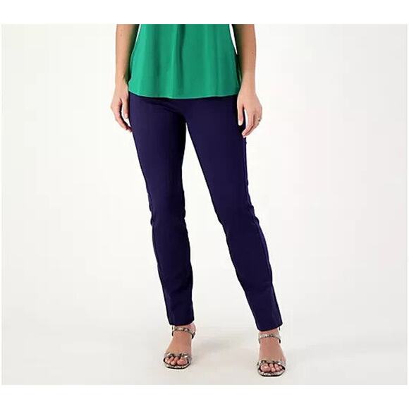 New Isaac Mizrahi Live! Regular Elements 24/7 Stretch Straight Pants Size Small - Picture 1 of 6